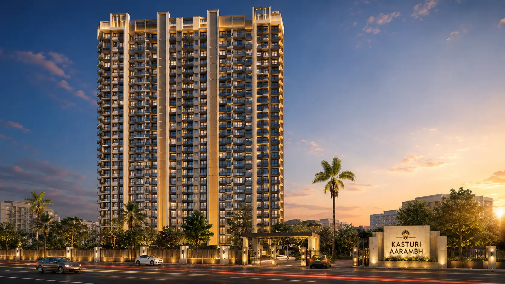 Kasturi Aarambh Roadpali – premium living spaces